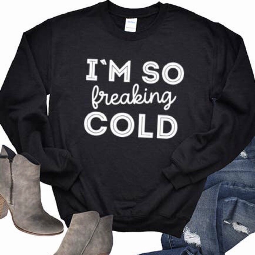 So Cold Sweatshirt-Black